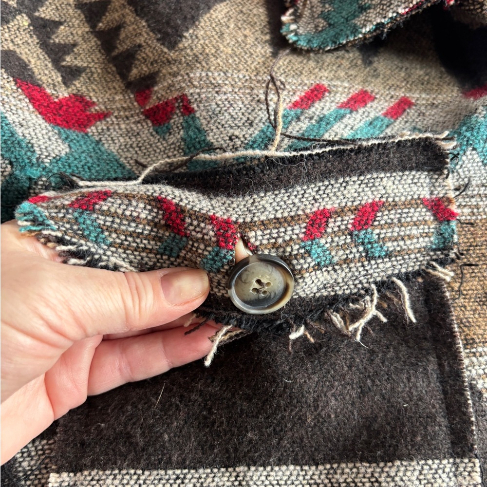 Aztec Print Blanket Jacket - Picture 9 of 13